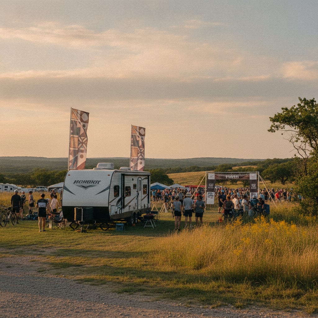RV rental for Land Run 100 Gravel Bike Race near Warr Acres