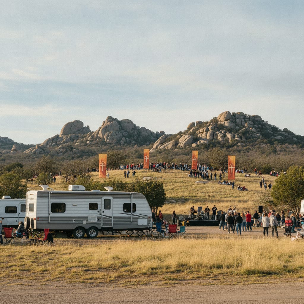 RV rental for Wichita Mountains Easter Sunrise Service near Warr Acres